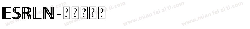 ESRLn字体转换