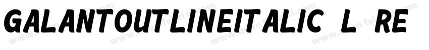GalantOutlineItalic-l1Re字体转换