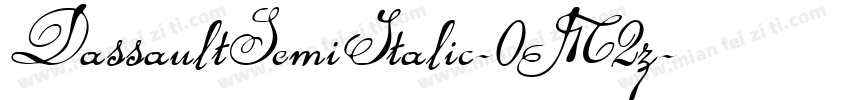 DassaultSemiItalic-0M2z字体转换