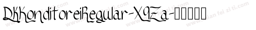 DkKonditoreiRegular-X9Za字体转换
