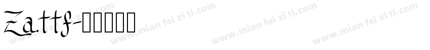 Za.ttf字体转换