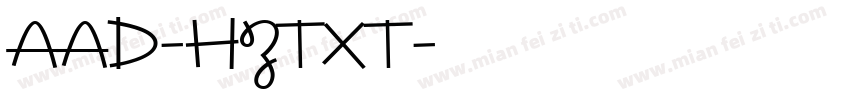 AAD-HZTXT字体转换