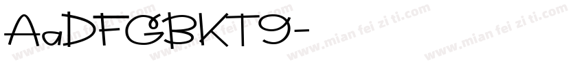 AaDFGBKT9字体转换