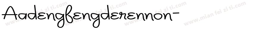 Aadengfengderennon字体转换