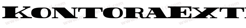 KontoraExtraBlack字体转换