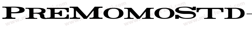 PreMomoStd-Bold字体转换