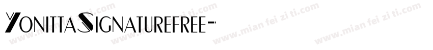 YonittaSignaturefree字体转换