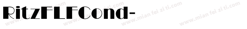 RitzFLFCond字体转换