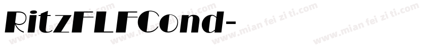 RitzFLFCond字体转换