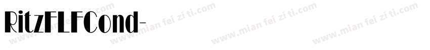 RitzFLFCond字体转换