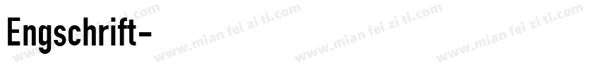 Engschrift字体转换