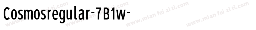 Cosmosregular-7B1w字体转换