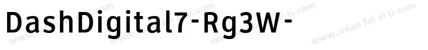 DashDigital7-Rg3W字体转换