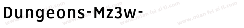 Dungeons-Mz3w字体转换