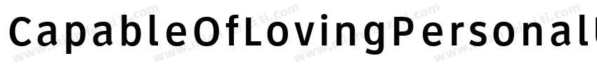 CapableOfLovingPersonalUse-z4w4字体转换