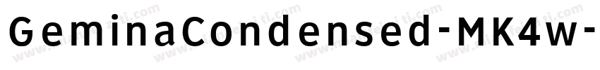 GeminaCondensed-MK4w字体转换