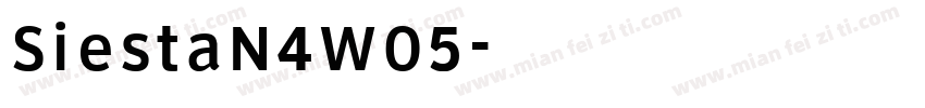 SiestaN4W05字体转换