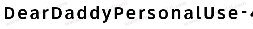 DearDaddyPersonalUse-4p5W字体转换