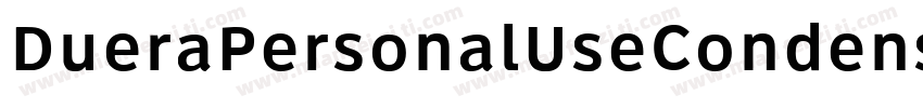 DueraPersonalUseCondensedLight-gJWR字体转换