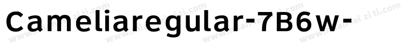 Cameliaregular-7B6w字体转换