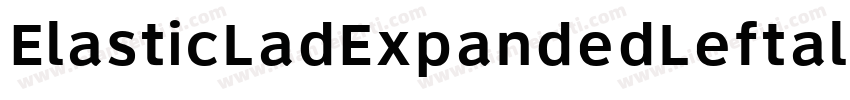 ElasticLadExpandedLeftalic-K7W6W字体转换