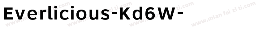 Everlicious-Kd6W字体转换