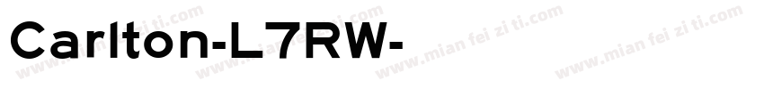 Carlton-L7RW字体转换