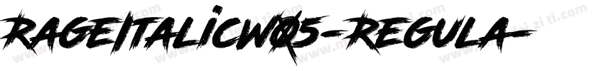 RageItalicW05-Regula字体转换