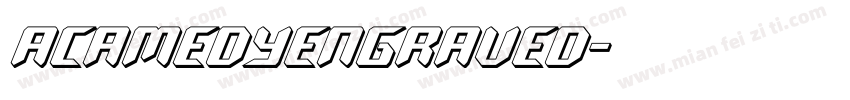 acamedyengraved字体转换