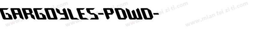 Gargoyles-pDwD字体转换