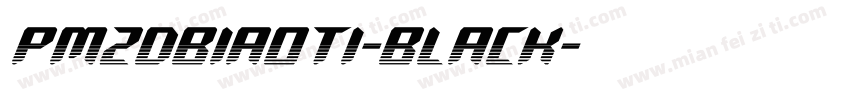 PMZDBiaoTi-black字体转换