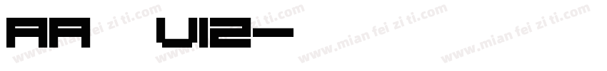 Aa润行体v12字体转换