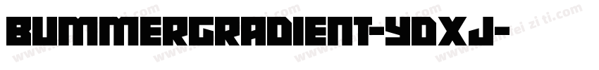 BummerGradient-YDxj字体转换