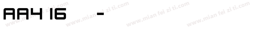 Aa4月16日怦然心动字体转换