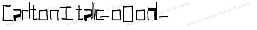 CarltonItalic-oOod字体转换