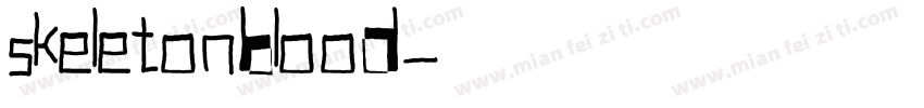 skeletonblood字体转换