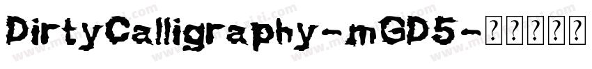 DirtyCalligraphy-mGD5字体转换