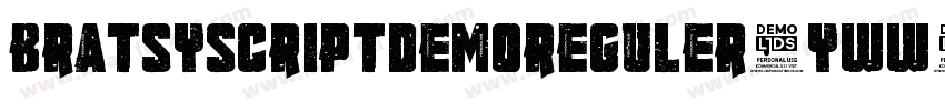 BratsyScriptDemoReguler-yww0Z字体转换