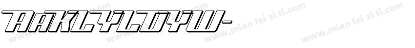 AaKLYLDYW字体转换