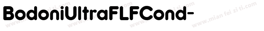 BodoniUltraFLFCond字体转换
