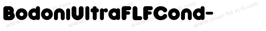 BodoniUltraFLFCond字体转换