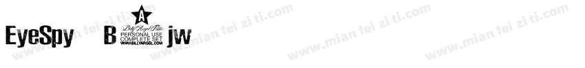 EyeSpy-B7jw字体转换