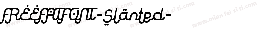 FREEFATFONT-Slanted字体转换