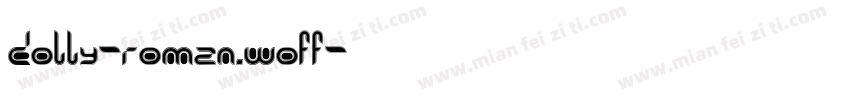 dolly-roman.woff字体转换