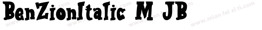 BenZionItalic-M6JB字体转换