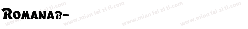 Romanab字体转换