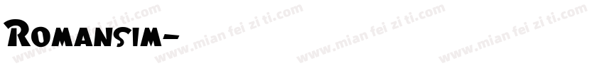 Romansim字体转换
