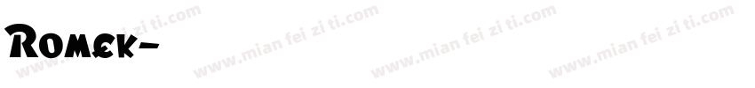 Romek字体转换