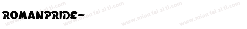 romanpride字体转换