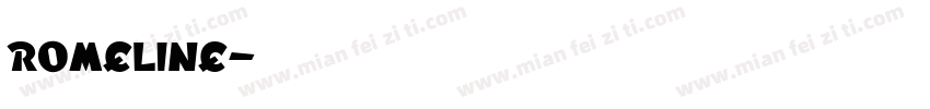 romeline字体转换
